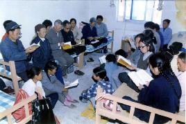 Học viên thàn phố Bách Sắc, Quảng Tây học Pháp tập thể